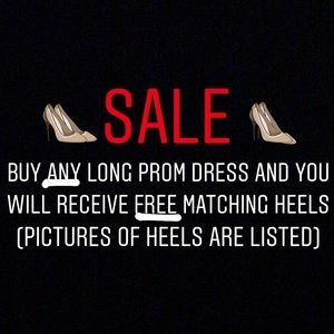 ❗️SALE❗️BUY PROM DRESS FOR FREE HEELS